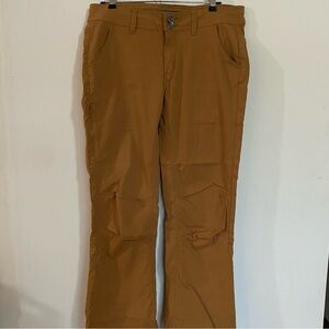 Prana Women's Brown Chinos Size 10 Hiking Roll up Cuff